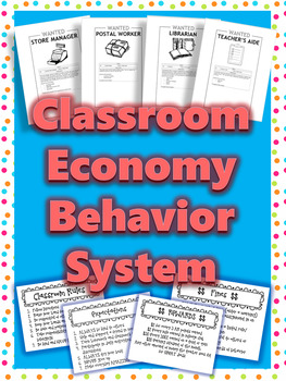 Preview of Positive Behavior Management Classroom Economy System -- Market Day option