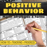 Positive Behavior Management Strategies & Tracking Sheets