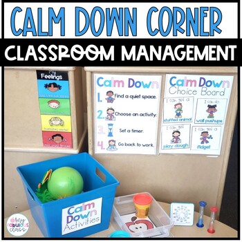 Preview of Calm Down Corner Positive Behavior Classroom Management SEL
