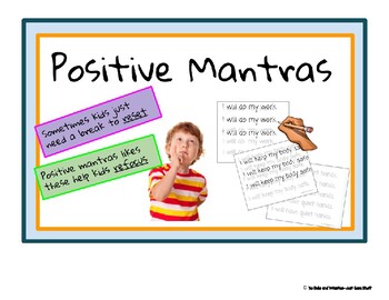 Preview of Positive Behavior Mantras