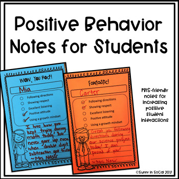 Preview of Positive Notes Home to Parents Classroom Management