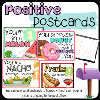 Preview of Positive Behavior Postcards- send w/o even buying a stamp!