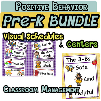 Preview of Positive Behavior Pre-K BUNDLE: *Visual Schedules *Classroom Management SEL