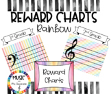 Positive Behavior Reward Chart (for the music classroom)- Rainbow