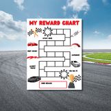 Positive Behavior Reward Sticker Chart- Race Car Sticker Chart