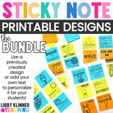 Positive Behavior Notes |  Editable Sticky Notes BUNDLE fo