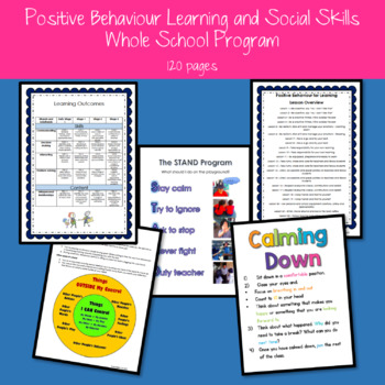 Preview of Positive Behaviour for Learning and Social Skills Whole School Program