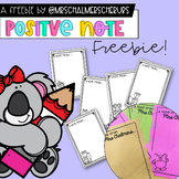 Positive Behaviour Notes Freebie *Editable*