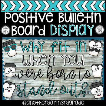 Preview of Positive Bulletin Board Letter Display
