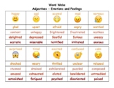 Emotions and Feelings Shades of Meaning Word Webs