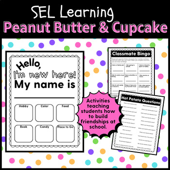 Preview of Positive Classroom Culture | Building Friendships | Peanut Butter & Cupcake Book