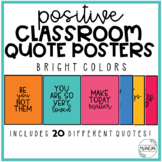 Positive Classroom Quote Posters Set 2 | Bright Colors | C