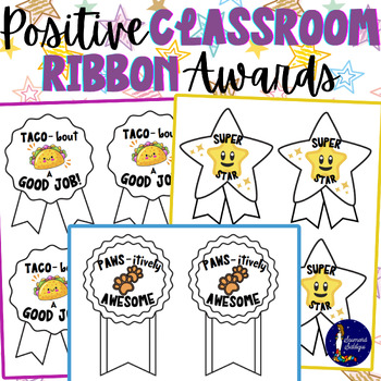Preview of Positive Classroom Ribbon Awards
