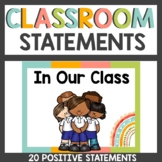 Positive Classroom Statements Boho