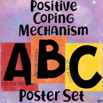 Preview of Positive Coping Skills Alphabet Posters