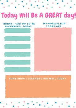 Positive Day Starter ! by Little Classroom Creations | TpT