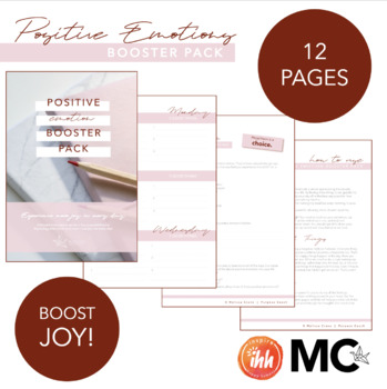 Preview of Positive Emotions Booster Pack – Activities + Daily Diary for Teachers