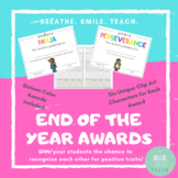 Preview of Positive End of the Year Awards - Voting Ballot and Door Sign Included! (Color)