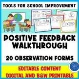 Positive Feedback Quick Walkthrough Observation Forms | Co