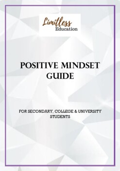 Preview of Positive Growth Mindset Guide (age 11 - 18+)