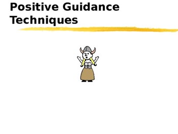 Preview of Positive Guidance Techniques that support child development