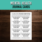 Positive Mental Health Journaling Task Cards