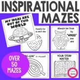 Positive Message Affirmation Maze Cards - Inspirational Ma
