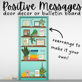 Positive Message & Plants Door Decor and Bulletin Board Co