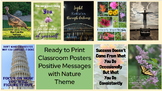 Ready to Print Positive Message Posters with Nature Theme