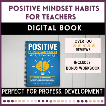 Preview of Positive Mindset Habits For Teachers eBook (PDF)