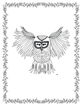 Preview of Positive Mindshift - Coloring and Goal Setting Worksheets (Wise Old Owl)