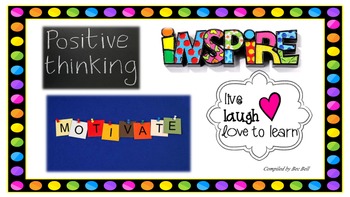 Preview of Inspirational Quotes: Positive, Motivational: POWERPOINT - over 60 quotes!
