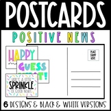 Positive News Postcards for Students and Parents - Great f