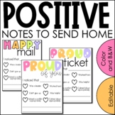 Positive Note Home | Positive Behavior Note | Parent Commu