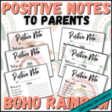 Positive Note Home to Parents | Boho Rainbow 
