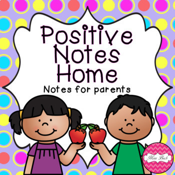 Preview of EDITABLE Positive Notes Home