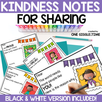 Preview of Positive Notes Home To Parents Students Kindness Cards Note From Teacher