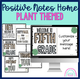 Positive Notes Home- Plant Theme 