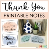 Thank You Cards for Students from Teachers - End of Year N