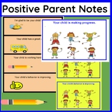 Positive Notes Home to Parents - Back to School - Parent Notes