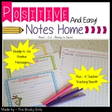 Notes Home to Parents- Positive and Easy!