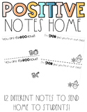 Positive Notes for Students | 12 Templates | EDITABLE