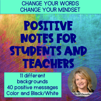Preview of Positive Notes for Students and Teachers 