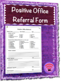 Positive Office Referral Template