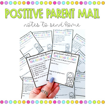 Preview of Positive Parent Mail | Notes to Send Home