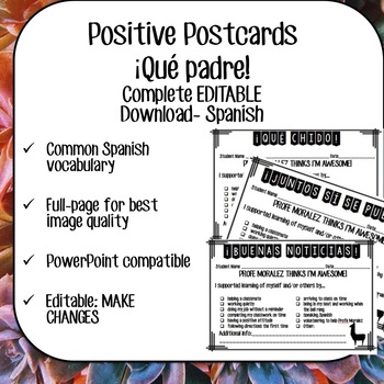 Preview of Positive Postcards Full Download Spanish