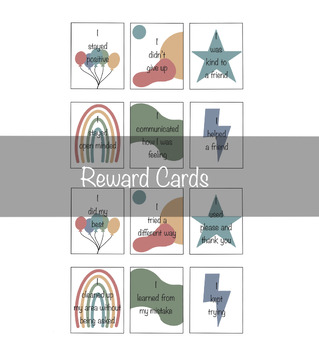 Preview of Positive Praise Cards | Reward Cards | Customizable PDF