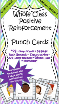 Preview of Positive Reinforcement- Punch Card Behavior Intervention.- Lifetime Updates