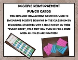 Positive Reinforcement Punch Cards, Positive Behavior Mana