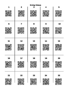 Preview of Positive Reinforcement: Smiley Video Links and QR Codes
